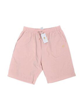 NWT | Men's Pastel Pink Elastic Drawstring Casual Shorts Back Pocket | Medium